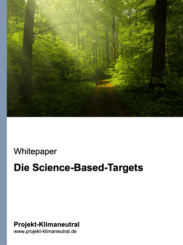 Buchdeckel von Whitepaper "Die Science-Based-Targets"