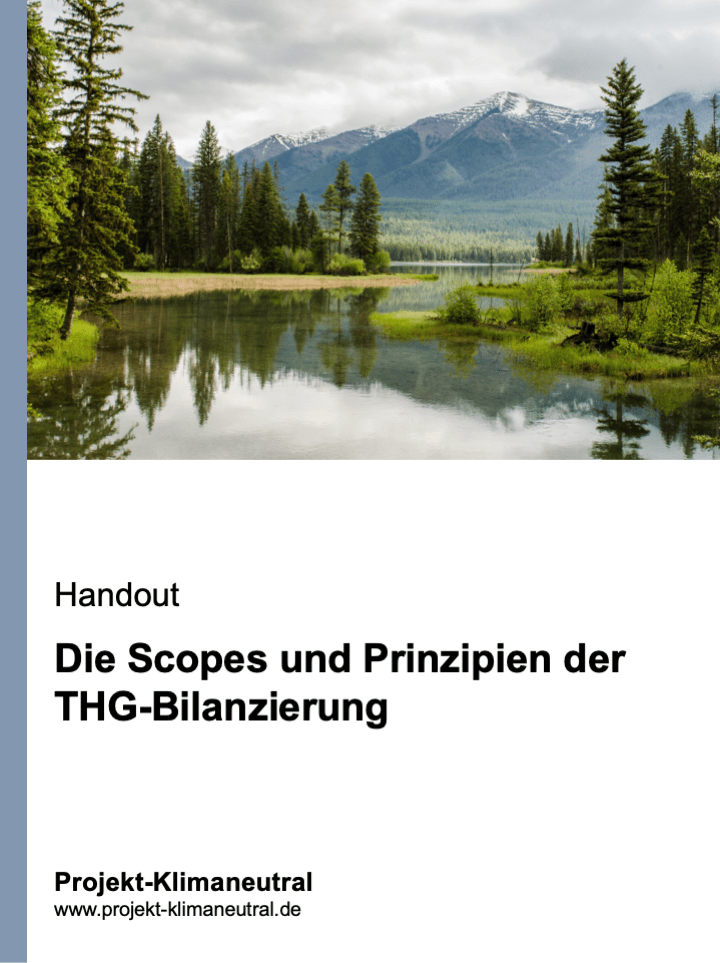 Die Scopes und Prinzipien der THG-Bilanzierung"