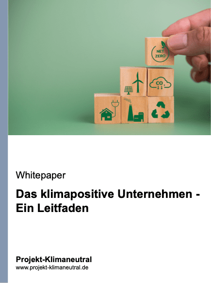 Buchdeckel von Whitepaper "Das klimapositive Unternehmen"